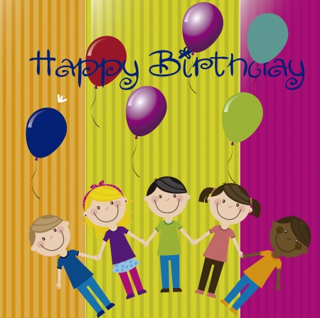 birhday icons over colors background vector illustrationのイラスト素材