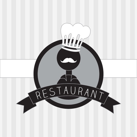 Banner for restaurant menu with grey backgroundのイラスト素材