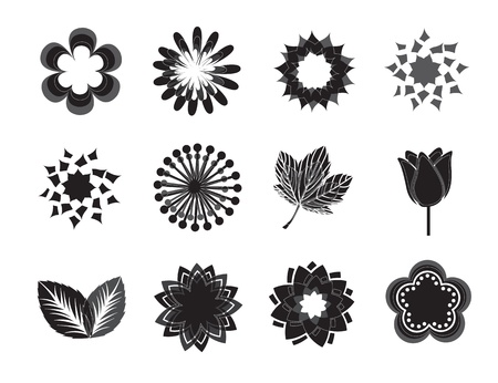 background of flowers over white background vector illustrationのイラスト素材