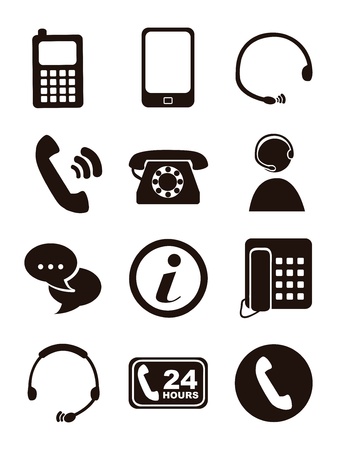 movile icons over white background. vector illustrationのイラスト素材