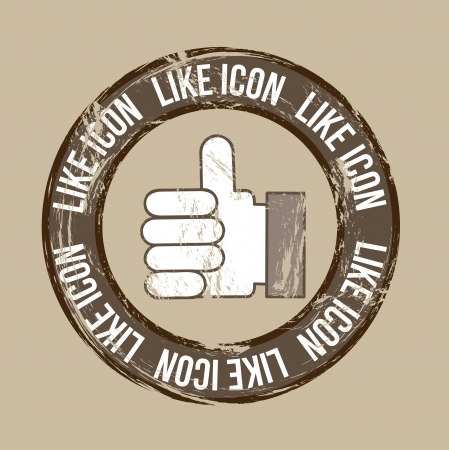 like icon over vintage background. vector illustrationのイラスト素材