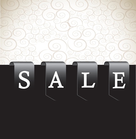 Label sale over white and black background vector illustrationのイラスト素材