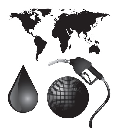 oil icons over white background vector illustration のイラスト素材