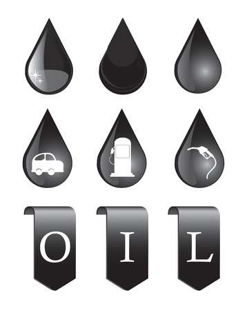 oil icons over white background vector illustration  のイラスト素材