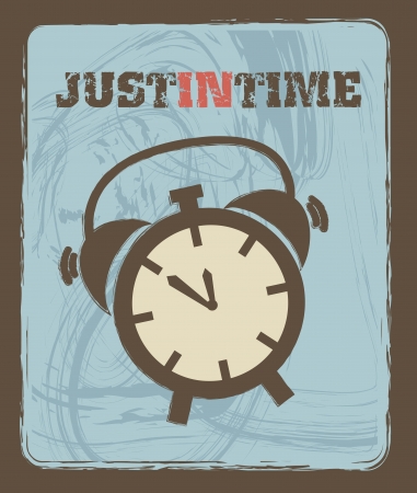 clock icons over blue background. vector illustrationのイラスト素材