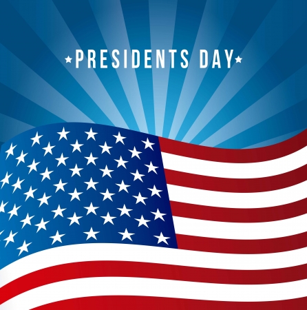 presidents day background, united states flag. vector illustrationのイラスト素材