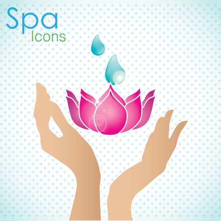 spa icons over light background vector illustration  のイラスト素材