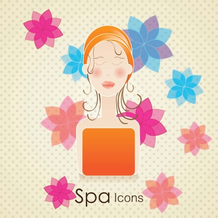 spa icons over light background vector illustration  のイラスト素材