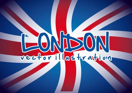 flag london background, blue and red. vector illustrationのイラスト素材