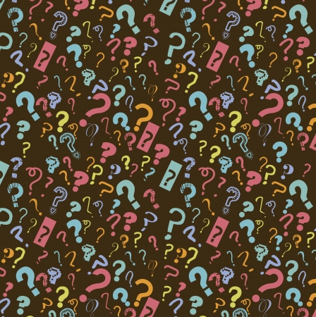 question icon over brown background. vector illustrationのイラスト素材