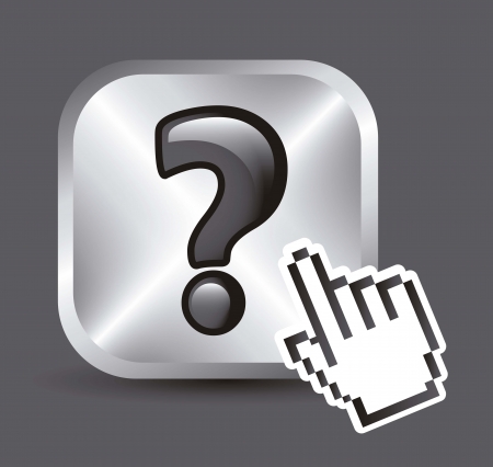 questions icons over white background. vector illustrationのイラスト素材