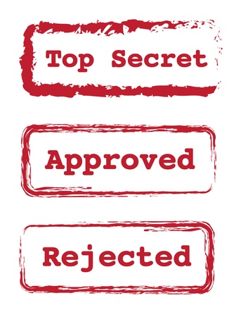 Different seal over white background vector illustrationのイラスト素材