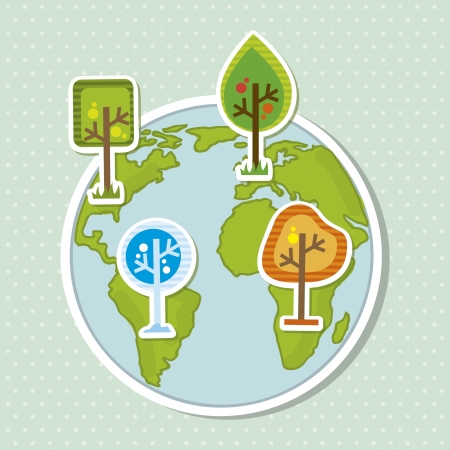 arbor day over green background. vector illustrationのイラスト素材