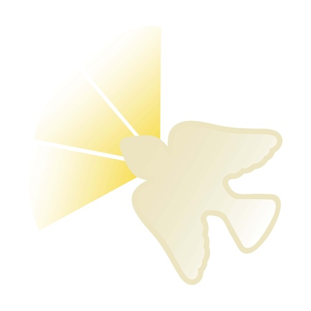holy Spirit icon over white background. illustrationのイラスト素材