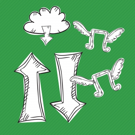 Web Icons (collection set) Hand Drawのイラスト素材