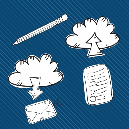 Web Icons (collection set) Hand Drawのイラスト素材