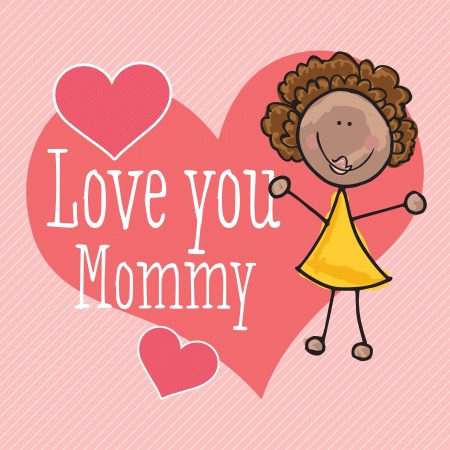 Happy Mothers Day concept, vector illustratorのイラスト素材