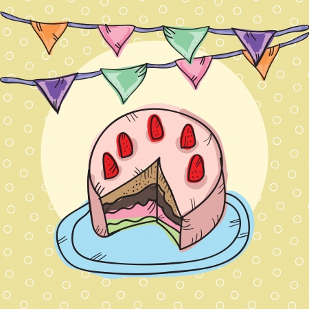 Party Time Colorful Icons ( for birthday or celebration)のイラスト素材