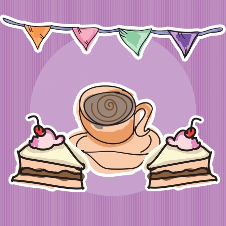 Party Time Colorful Icons ( for birthday or celebration)のイラスト素材