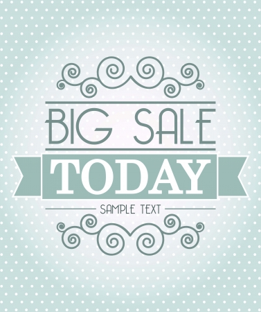big sale announcement over blue background. vector illustationのイラスト素材