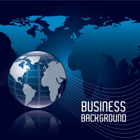 earth icon over blue background. vector illustrationのイラスト素材