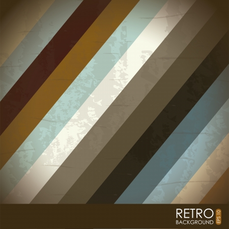 retro illustration  over pattern background. vectorのイラスト素材