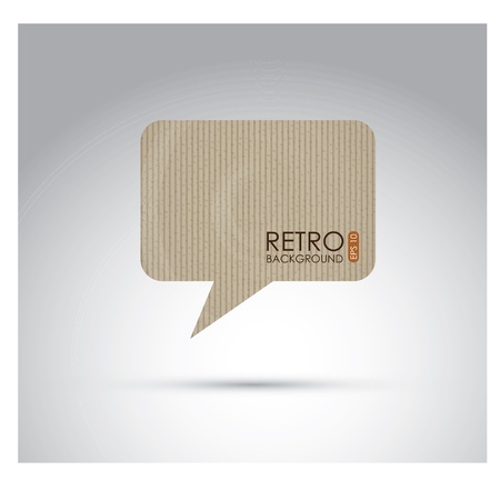 Cardboard balloon over vintage background illustrationのイラスト素材