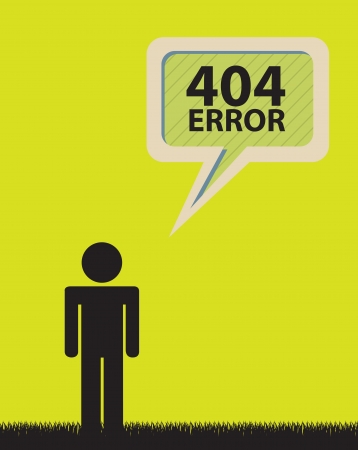 404 Error background with man over yellow illustration  のイラスト素材