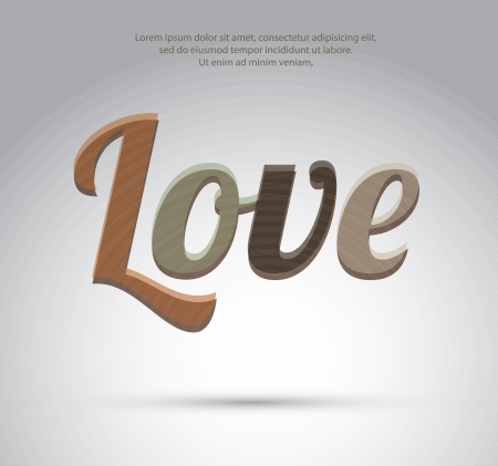 Love Card over vintage background illustrationのイラスト素材