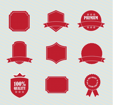different red tags over white background illustrationのイラスト素材