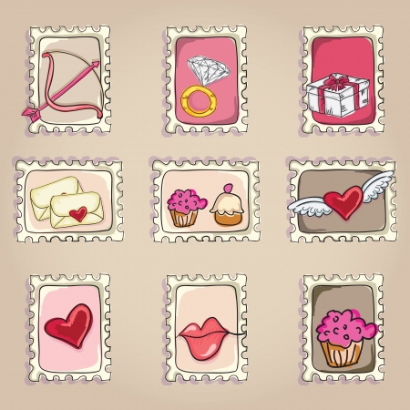 Cake  & Cupcakes icons ( concepts, labels, & cards)のイラスト素材