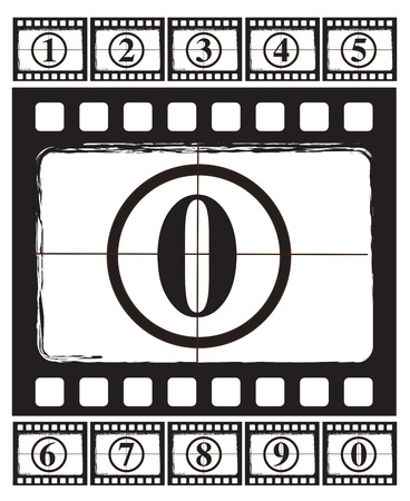 Cinema ribbon over old background vector illustrationのイラスト素材