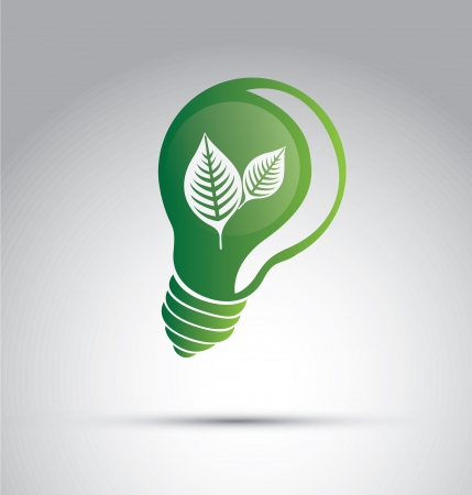 Ecology icon over gray background vector illustrationのイラスト素材