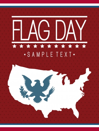 flag day background, united states. vector illustrationのイラスト素材