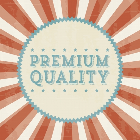 premium quality over beige background. vector illustrationのイラスト素材