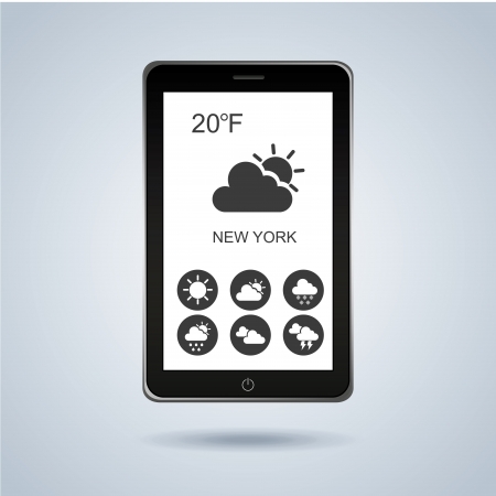 smart phone over blue light background illustrationのイラスト素材