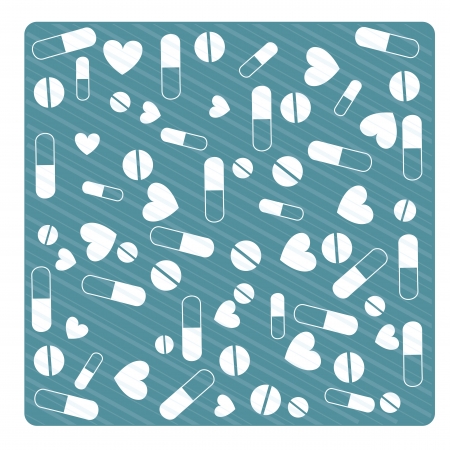 healthy skin over  blue background illustrationのイラスト素材