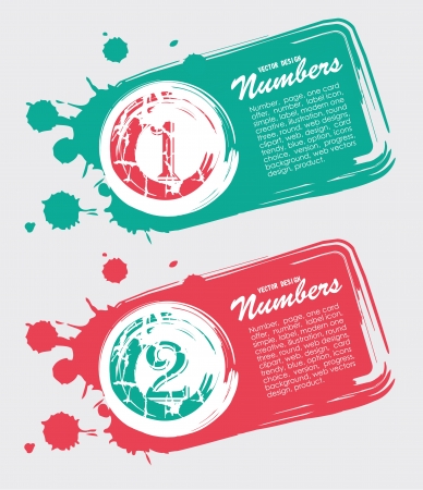 numbers design over white background vector illustrationのイラスト素材