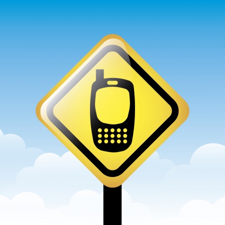cell zone signal over sky background vector illustration のイラスト素材