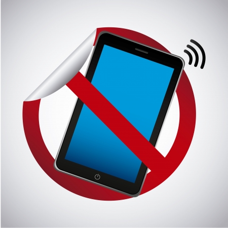 smart phone sticker over gray background vector illustration のイラスト素材