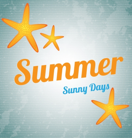 summer design over vintage background のイラスト素材