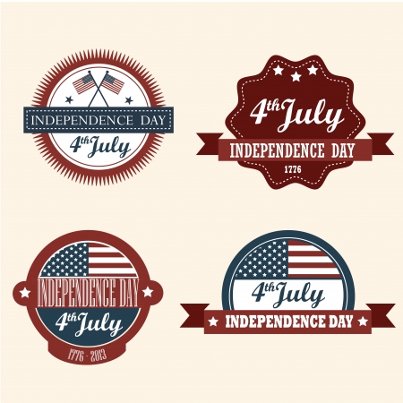 independence frames over white background のイラスト素材