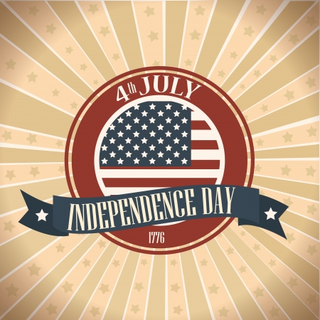 independence frame over grunge background vector,illustrationのイラスト素材
