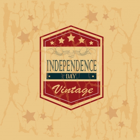 independence day over vintage background vector illustration のイラスト素材