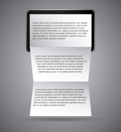 Notepad design over gray background vector illustration のイラスト素材