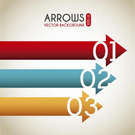 arrows infographics over white background vector illustration のイラスト素材