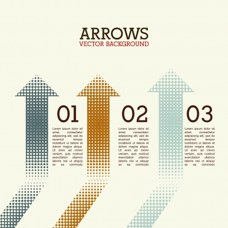 arrows infographics over white background vector illustration のイラスト素材