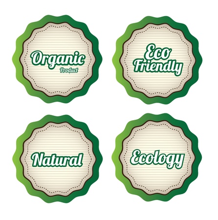 green seals over white background vector illustration のイラスト素材