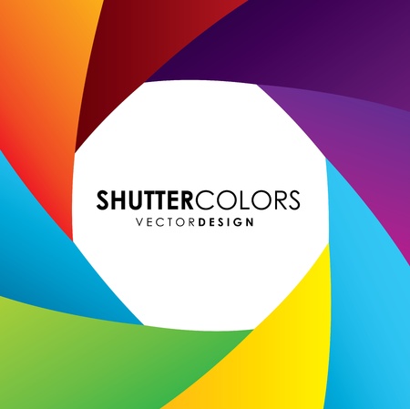 shutters colors over colorful background のイラスト素材