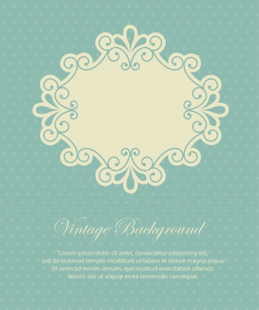 frame design  over vintage background vector illustrationのイラスト素材